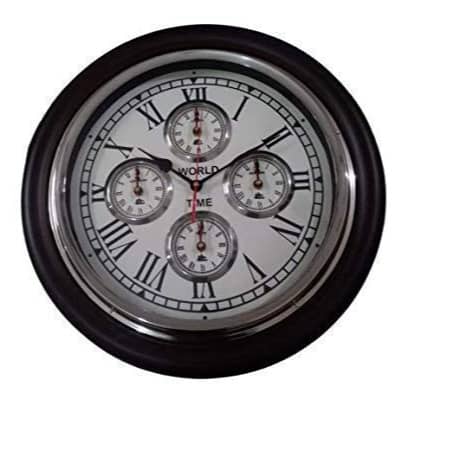 Brown Wooden Wall Clock