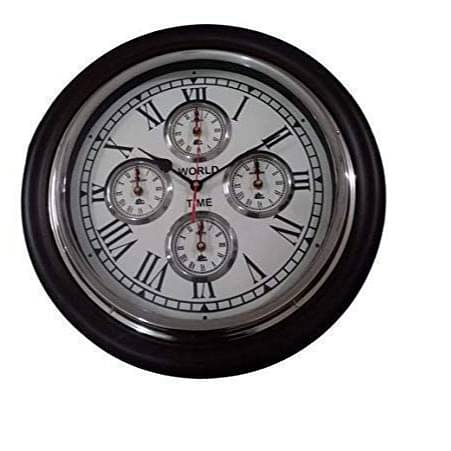 Brown Wooden Wall Clock