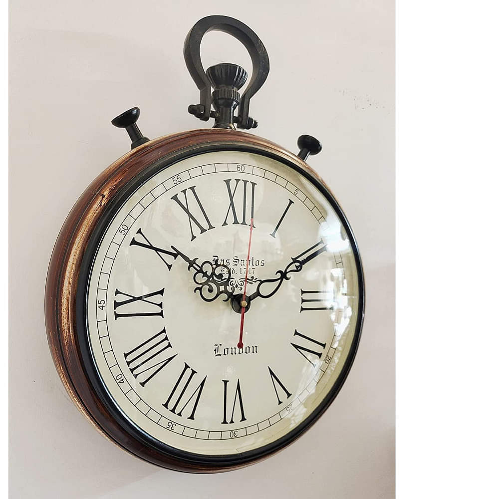 Wooden Wall Clock  Antique Style 15 inch - photo