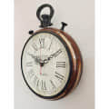 Wooden Wall Clock  Antique Style 15 inch - top_view