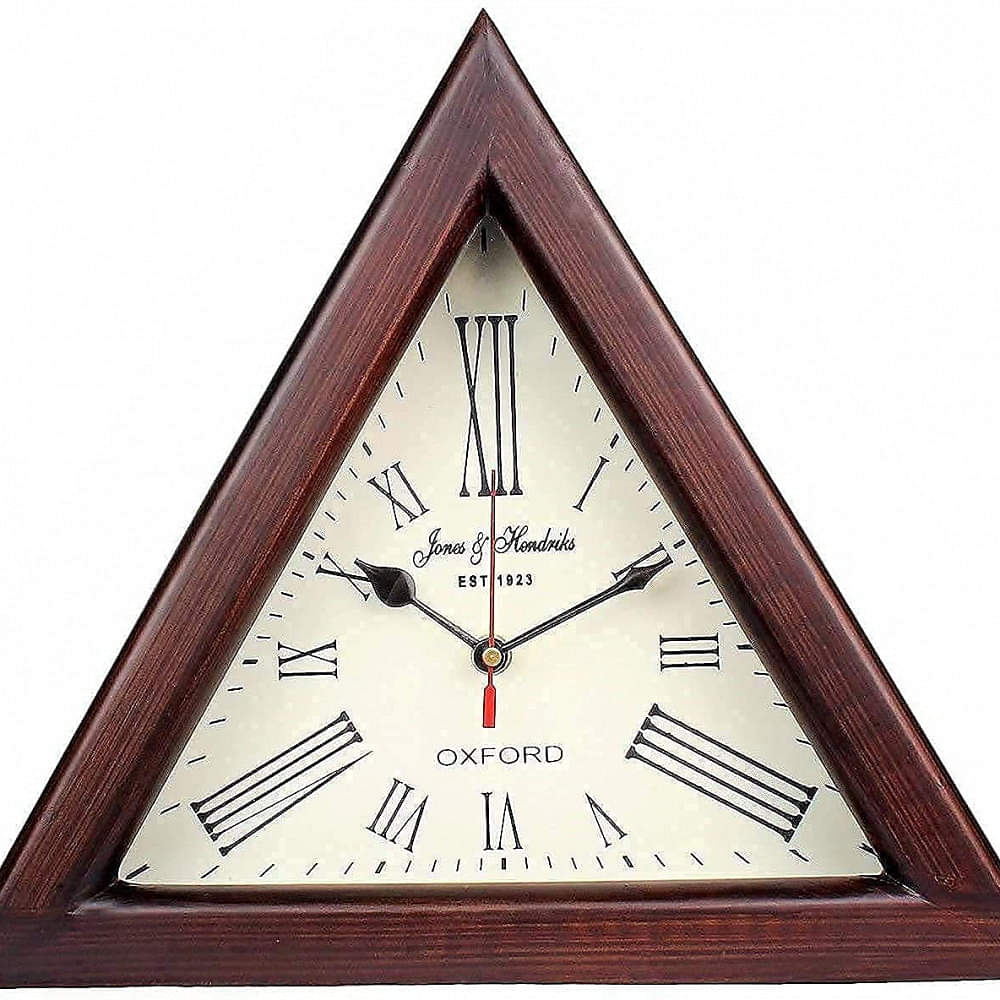Wooden Designer Big Wall Clock (Brown, 12 Inches) - photo