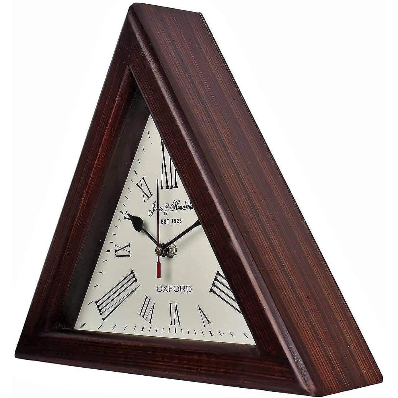 Wooden Designer Big Wall Clock (Brown, 12 Inches) - front_view