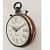 Wooden Wall Clock Handmade Vintage Style Art - top_view