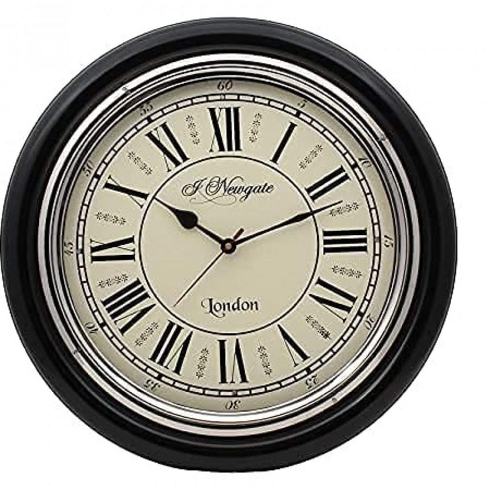 Wall Clock Wooden Antique (Size 16 Inch) - photo