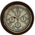 Time Wall Clock Brass Clock (16 inch) - front_view
