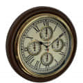 Time Wall Clock Brass Clock (16 inch) - top_view