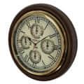 Time Wall Clock Brass Clock (16 inch) - rear_view