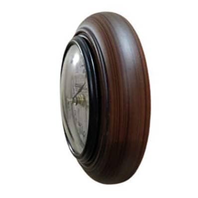 Wall Clock Wooden Antique Wood Carving Home Decor 6"