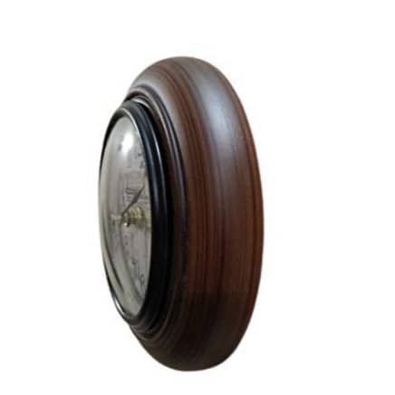 Wall Clock Wooden Antique Wood Carving Home Decor 6"