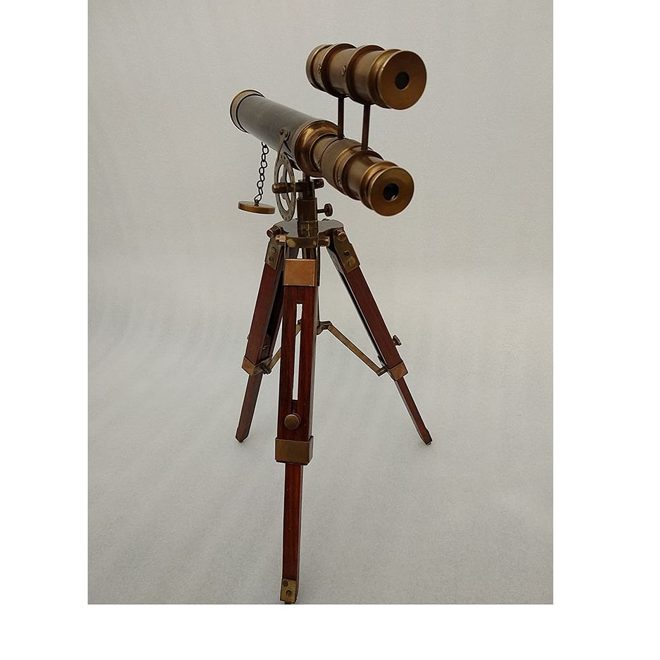 Antique Brass Telescope  Victorian Telescope on Stand