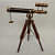 Victorian London 14" Brass Telescope on Tripode Stand Antique - top_view