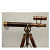 Victorian London 14" Brass Telescope on Tripode Stand Antique - rear_view