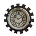6" Antique Style Wooden Wall Clock - photo