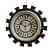 6" Antique Style Wooden Wall Clock - photo