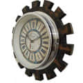 6" Antique Style Wooden Wall Clock - front_view