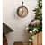 12 Inch Dial Vintage Antique Black Station Double Sided Wall Clock - front_view