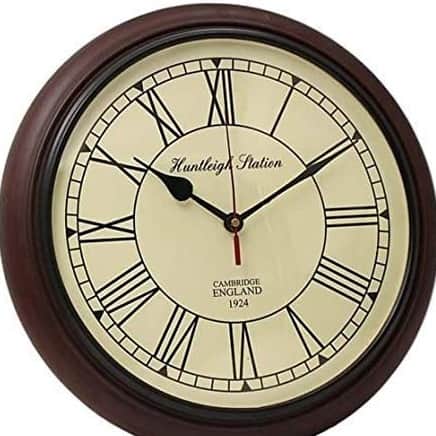 12 inch Wall Clock Wooden for Home & Office - front_view