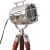 Light Stand  Nautical Floor Lamp Spotlight Wooden Tripod Stand - left_view