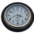 Maritime Wood Antique Big Wall Clock (16 inch, Brown) Wall Decor - rear_view