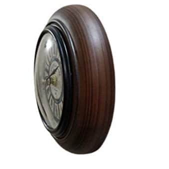 Wood Carving Wooden Wall Clock - top_view
