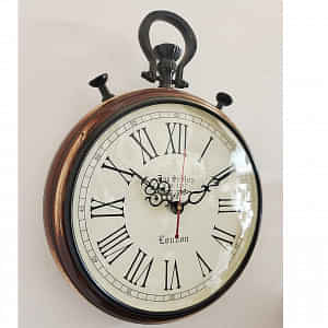 Wooden Wall Clock Handmade Clock Vintage Style Art - photo