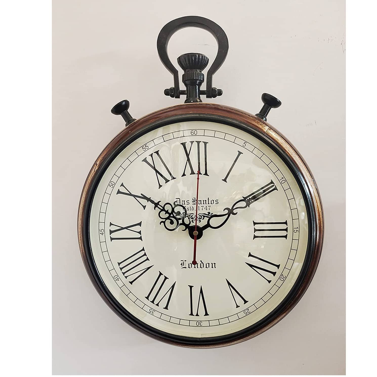 Wooden Wall Clock Handmade Clock Vintage Style Art