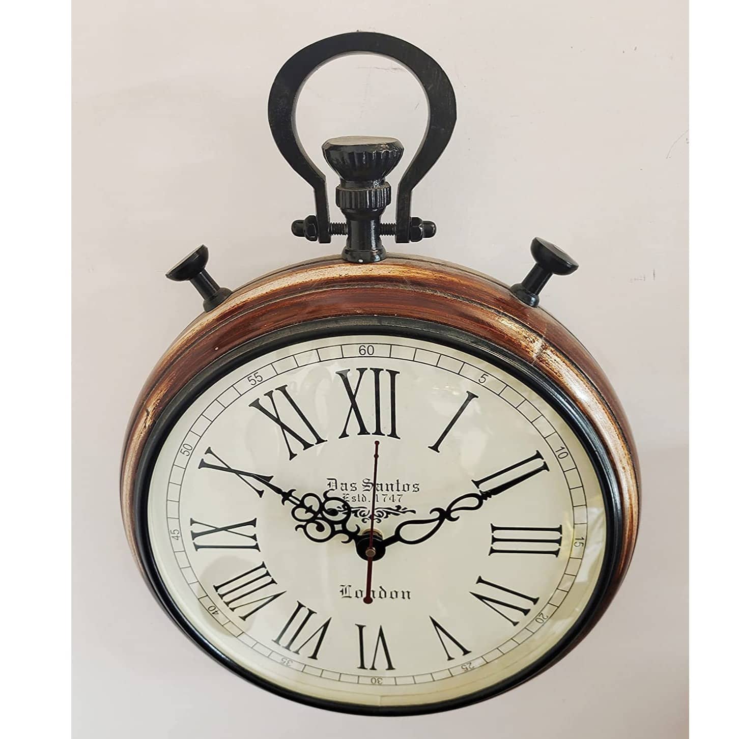 Wooden Wall Clock Handmade Clock Vintage Style Art