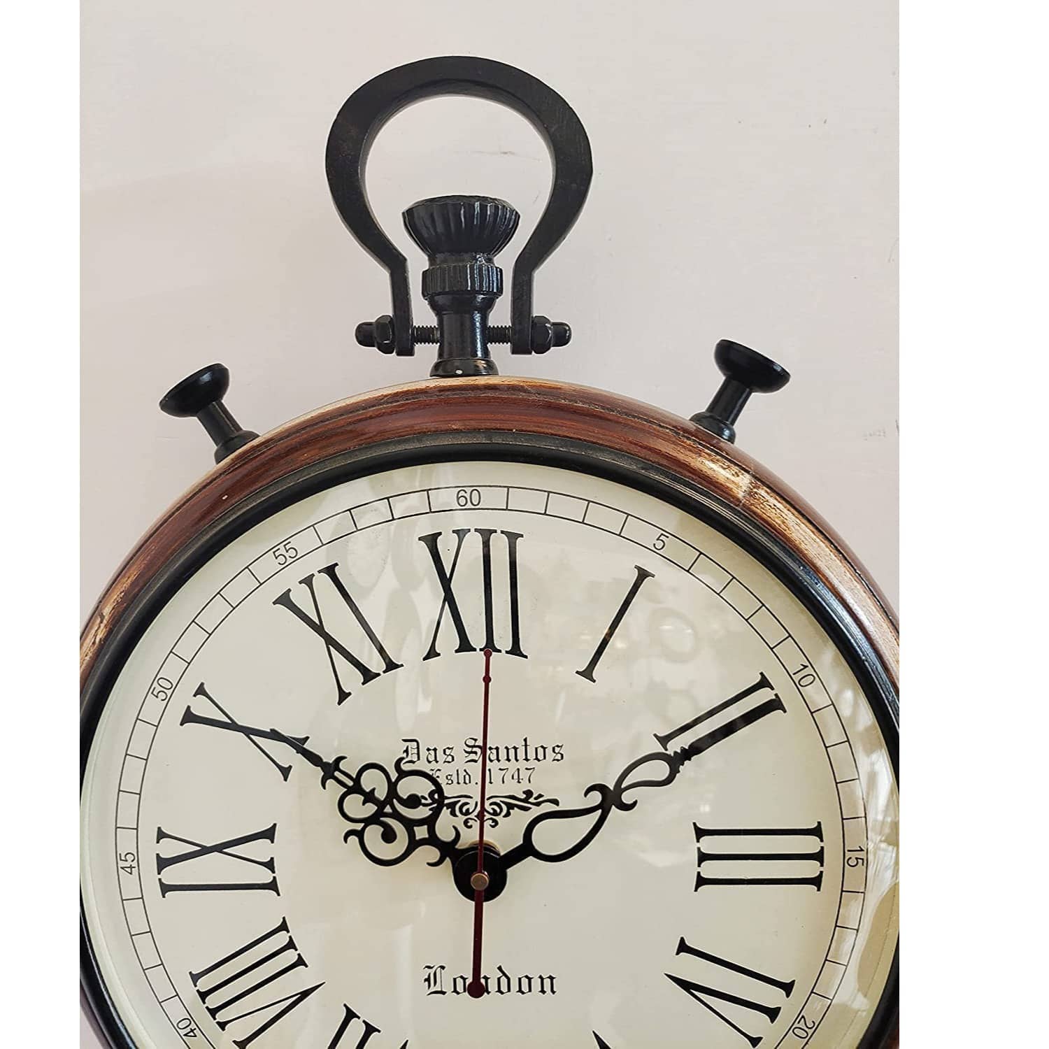 Wooden Wall Clock Handmade Clock Vintage Style Art