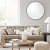 Aaina HD Silver Round Decorative Hanging Wall Mirror (Medium 16") - top_view