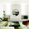Aaina HD Silver Round Decorative Hanging Wall Mirror (Small 12") - rear_view