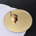 Aaina Gold Round Decorative Hanging Wall Mirror (Medium 12") - photo