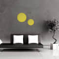 Aaina Gold Round Decorative Hanging Wall Mirror (Medium 12") - front_view