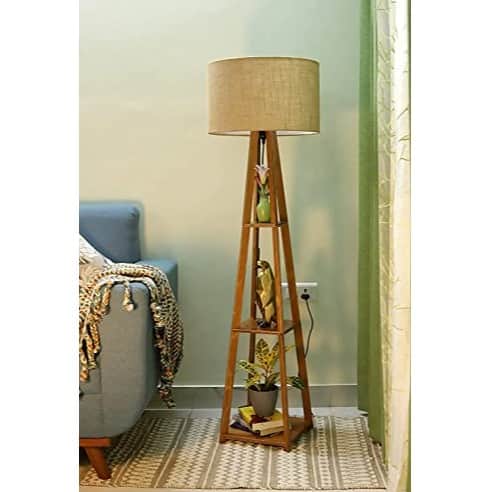 Wooden Floor Lamp Pack of 1 - front_view