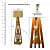 Wooden Floor Lamp Pack of 1 - rear_view