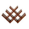 Wooden Wine Holder - front_view