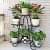 Derby Six Tier Plant Stand (Black) - front_view