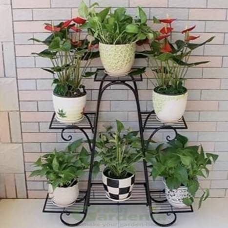 Derby Six Tier Plant Stand (Black)