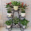 Derby Six Tier Plant Stand (Black) - top_view