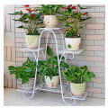 Flower Pot Stand white Plant Container Set - rear_view