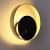 Brighton Metallic Circle Wall Light - rear_view