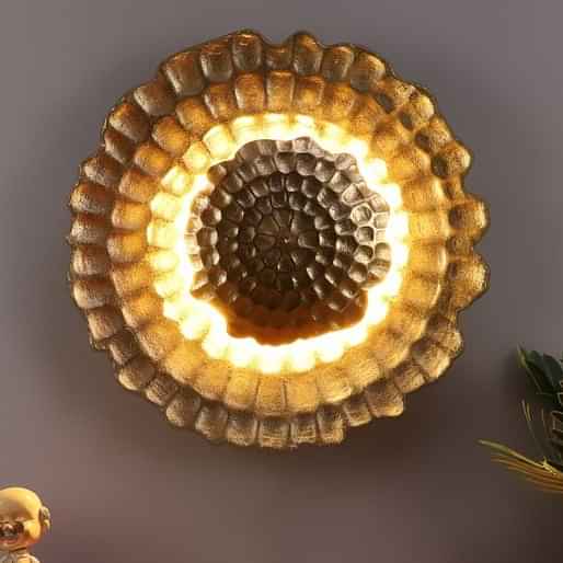 Birmingham Golden Metal Indoor wall light - photo