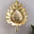 Jamila Golden Leaf Iron Wall Light - front_view