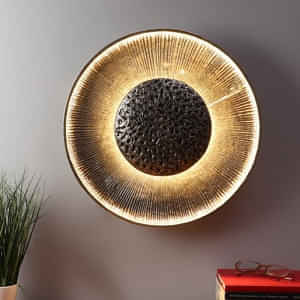 Nordic Round Antique Metal Wall Light - photo