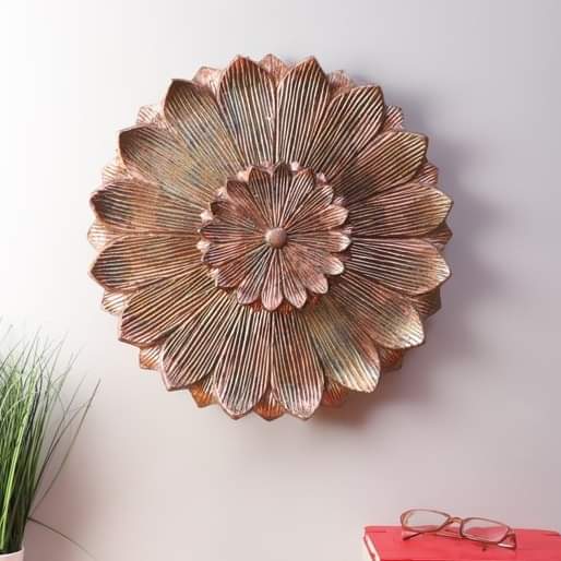 Jamila Golden Flower Wall Light - front_view