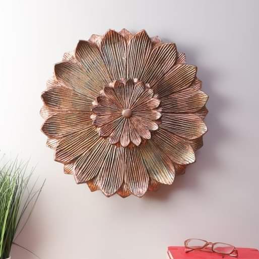 Jamila Golden Flower Wall Light - rear_view