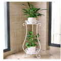 Flower Pot Stand (Planter Style, White) - top_view