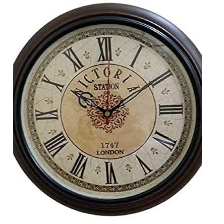 Wall Clock Wooden Antique Clock Size 10 Inches