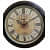 Wall Clock Wooden Antique Clock Size 10 Inches - front_view