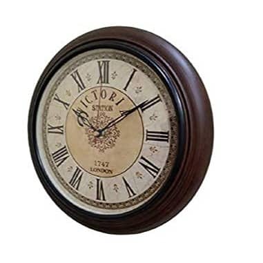 Wall Clock Wooden Antique Clock Size 10 Inches