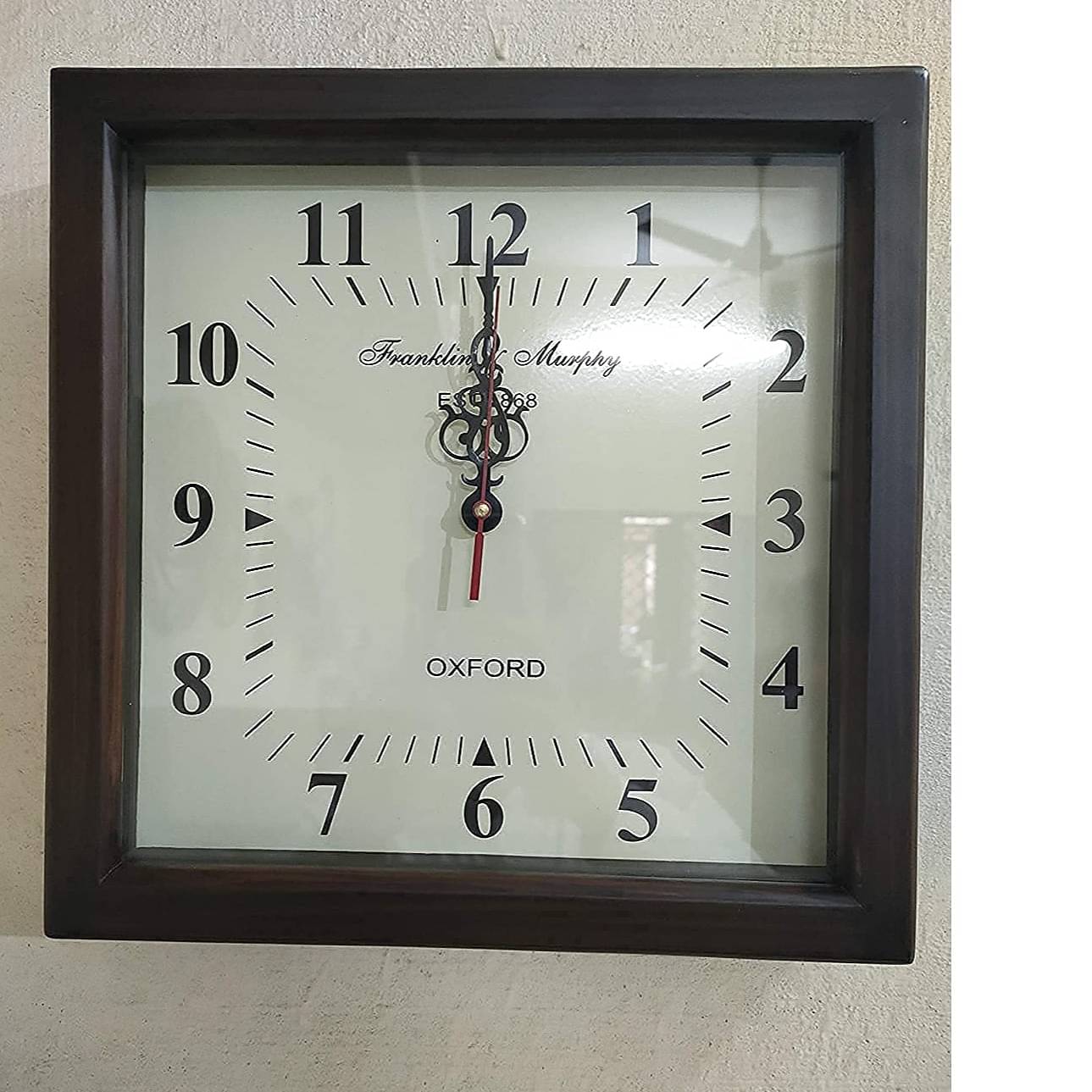 Wall Clock Wooden Antique Clock Wood Carving Wooden Wall Clock for Home Decor